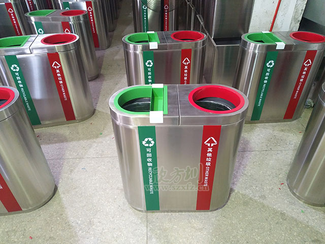 機場精品不銹鋼垃圾桶-機場垃圾桶廠家