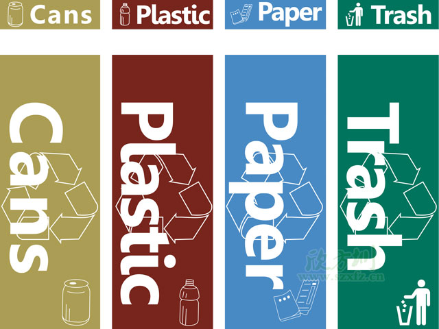 垃圾桶圖標及分類標識有哪些？