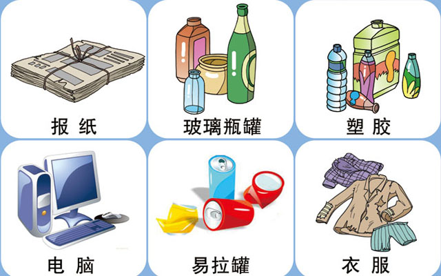 垃圾桶圖標及分類標識有哪些？